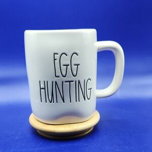 Rae Dunn by Magenta EGG HUNTING White Ceramic Mug